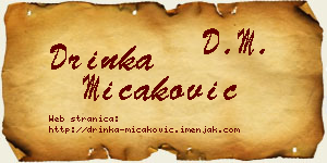 Drinka Micaković vizit kartica